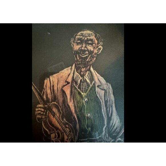 Lino Cut Coloured & Numbered Print Titled Louis Sun 1979 In Frame - Picture 12 of 12